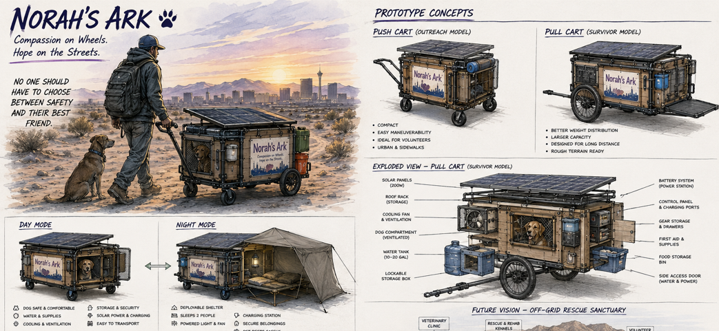 Norah's Ark prototype concept illustrations
